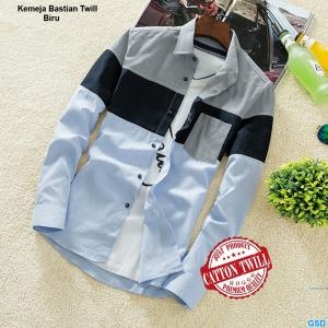 Kemeja Bastian twill putih