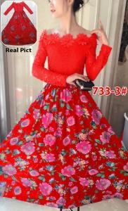 Longdress import 733-3 red