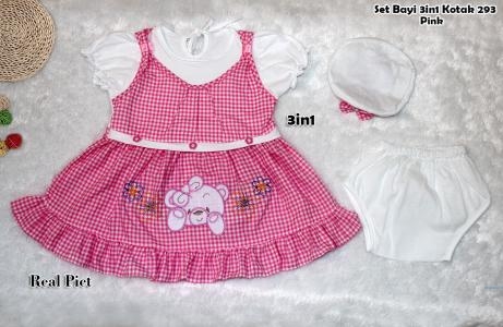 Set Bayi 3in1 kotak 293 pink