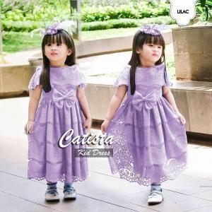 Dress Brukat Catista lilac