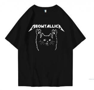 Hi VABA Oversized Meowtallica Tshirt | Kaos Streetwear Unisex Tee