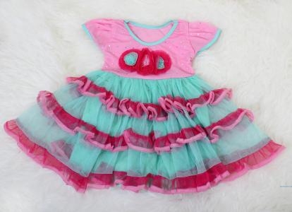 Dress kids peony pink