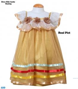 Dress Kids Santa kuning