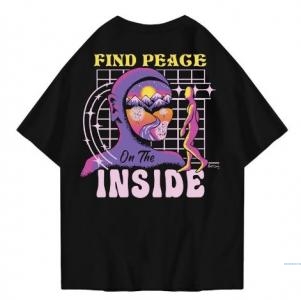 Hi VABA Oversized Find Peace Inside Tshirt | Kaos Streetwear Unisex Tee