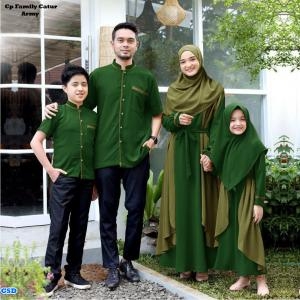 Cp family catur (gamis anak perempuan)army