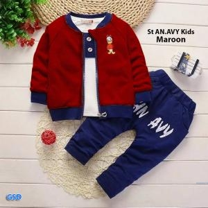 St An Avy kids maroon