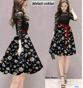 Dress magna jalar hitam