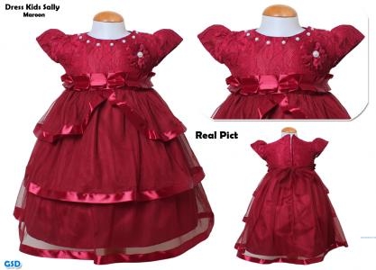 Dress Kids sally maroon