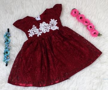 Dress Kids Paula Maroon