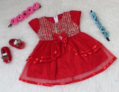 Dress auri kids red