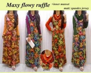 maxi flowy rufle