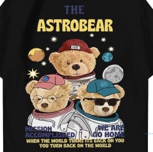 Hi VABA Oversized Astrobear Tshirt | Kaos Streetwear Unisex Tee