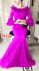 Longdress import 7712 pink