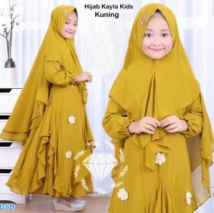 Hijab Kayla kids kuning