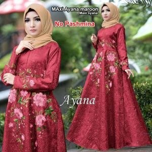 Maxi ayana maroon-maxi syana