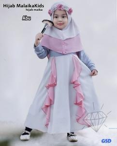 Hijab malaika kids pink-hijab maika