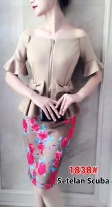 Setelan import 1838 coklat