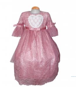 Dress Anak Love Brukat Dusty