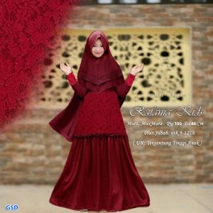 Rafania Kids maroon-syari raffa kids