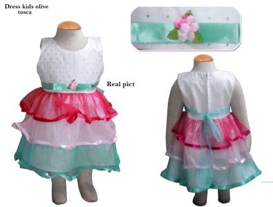 Dress kids olive tosca