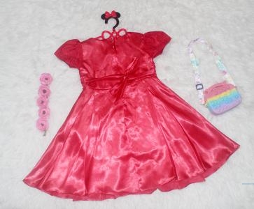 Dress Kids Yola Merah