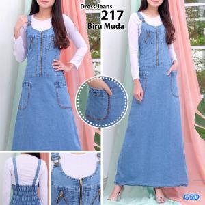 Dress jeans 217 biru muda