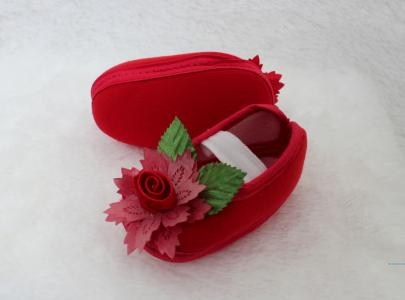 Sepatu Bayi Melati red