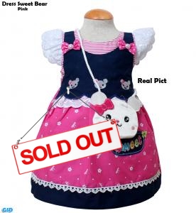 Dress Sweet bear pink