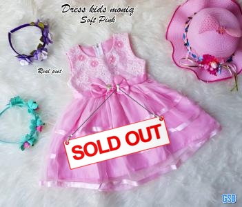 Dress kids moniq soft pink