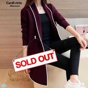 Cardi ririn maroon