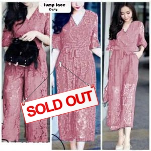 Jumpsuit lace dusty