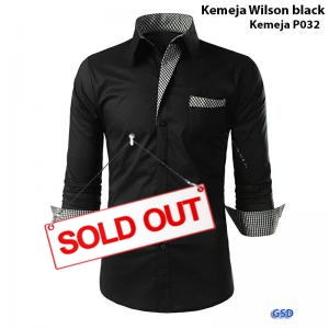 Kemeja Wilson black-kmja P032