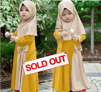 Gamis Nana kids kuning