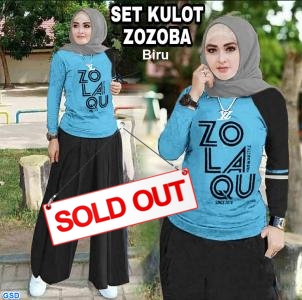 Set Kulot Zozoba biru