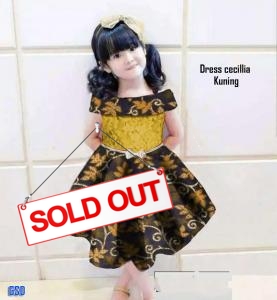 Dress cecilia kuning