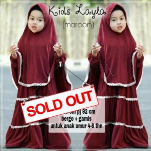 Kids layla maroon-hijab lala kids