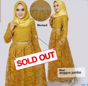 Maxi anggun jumbo mustard