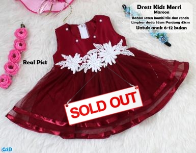 Dress Kids Merri Maroon