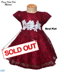 Dress Kids Deli maroon