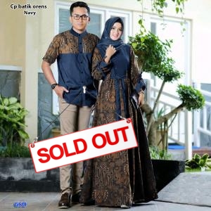 Cp batik oren navy