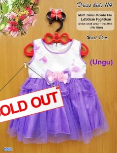 Dress anak 114 ungu