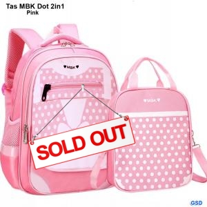 Tas Mbk dot 2in1 pink