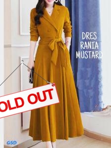 Dress rania mustard