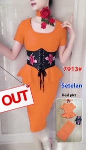 Setelan import 7913 orange