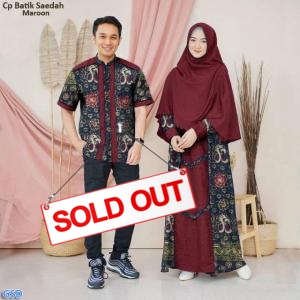 Cp Batik Saedah maroon