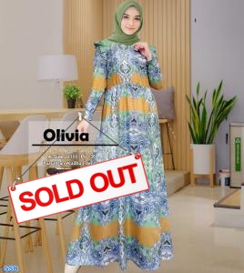 Gamis olivia hijau