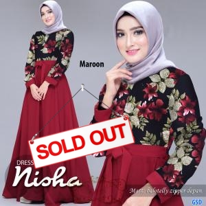 Maxi nisha maroon