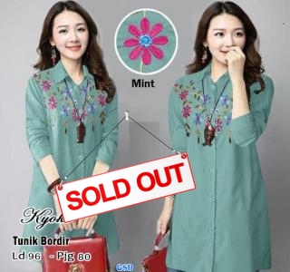 Tunik Yoko Bordir Mint