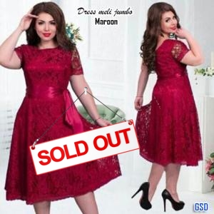 Dress Jumbo Meli maroon