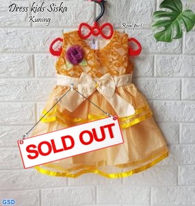 Dress kids siska kuning